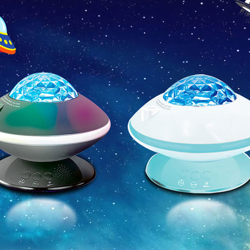 Lampe de projection étoilée Aurora LED USB à trois vitesses rotative avec gradation 