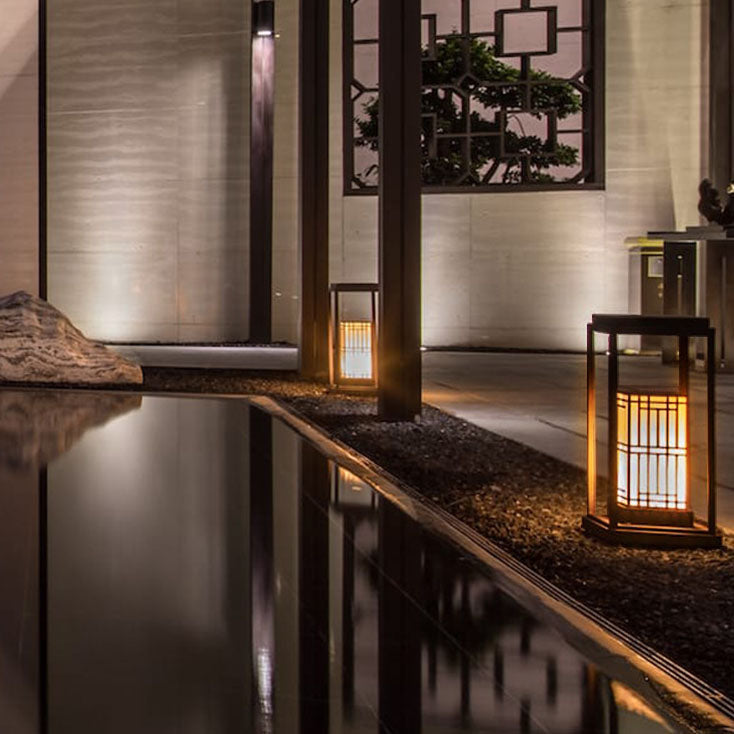 ضوء حديقة خارجي مقاوم للماء من الستانلس ستيل الرخام الشمسي LED بتصميم عصري رجعي 