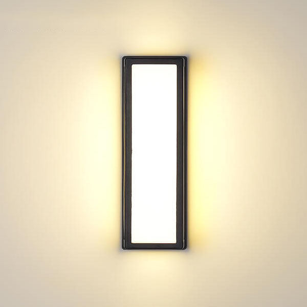 Moderne minimalistische LED-Wandleuchte für den Außenbereich aus Aluminium und Acryl mit quadratischem Stab, wasserdicht, für Terrasse 