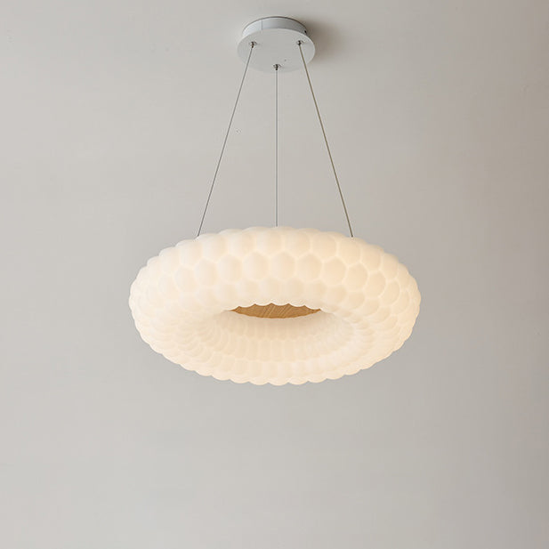 Moderne Einfachheit Cloud PE Runde Shade LED Pendelleuchte für Wohnzimmer 