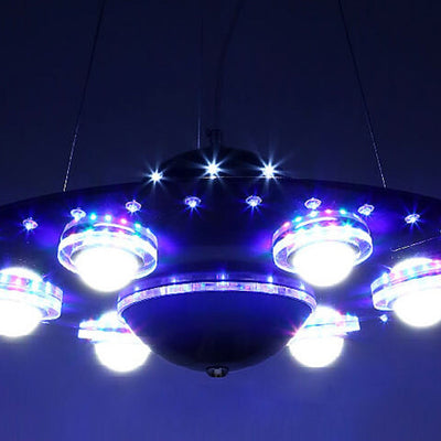 Creative Cartoon UFO Flying Saucer LED Kids Chandelier