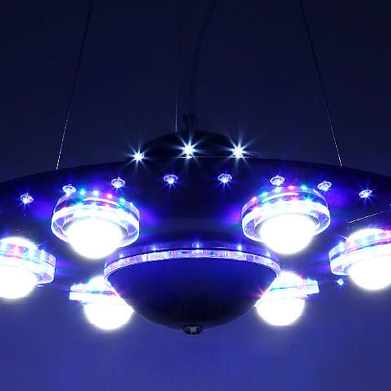 Kreative Cartoon UFO Fliegende Untertasse LED Kinder Kronleuchter