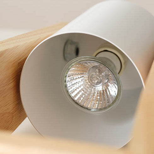 Lámpara de Mesa de Cera Derretida de 1 Luz de Tronco de Hierro de Cono Simple Japonés 