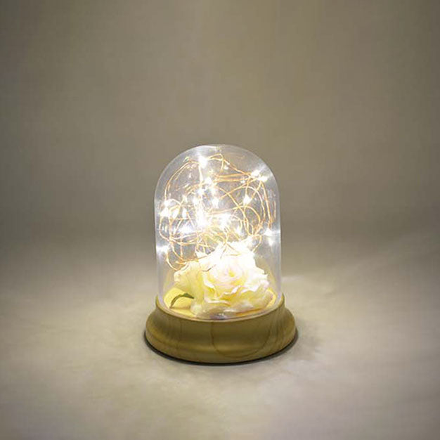 Lampe de table LED USB créative avec arbre à feu 