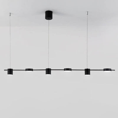 Modern Minimalist Line Round Spotlight LED Island Light Chandelier