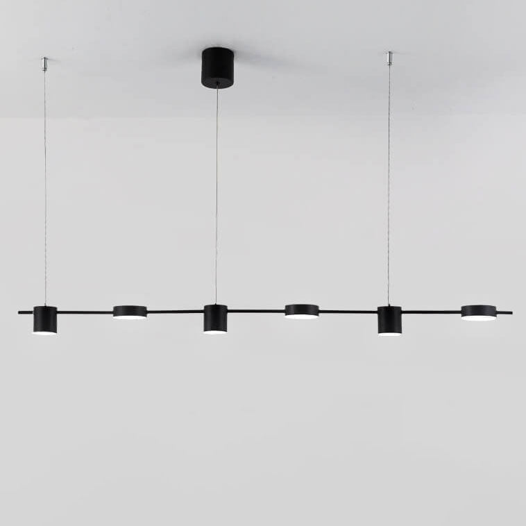 Modern Minimalist Line Round Spotlight LED Island Light Chandelier