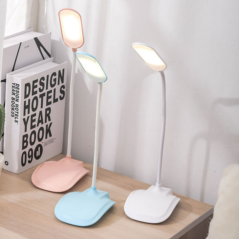 Lampe de bureau tactile LED rechargeable colorée et pliable créative 
