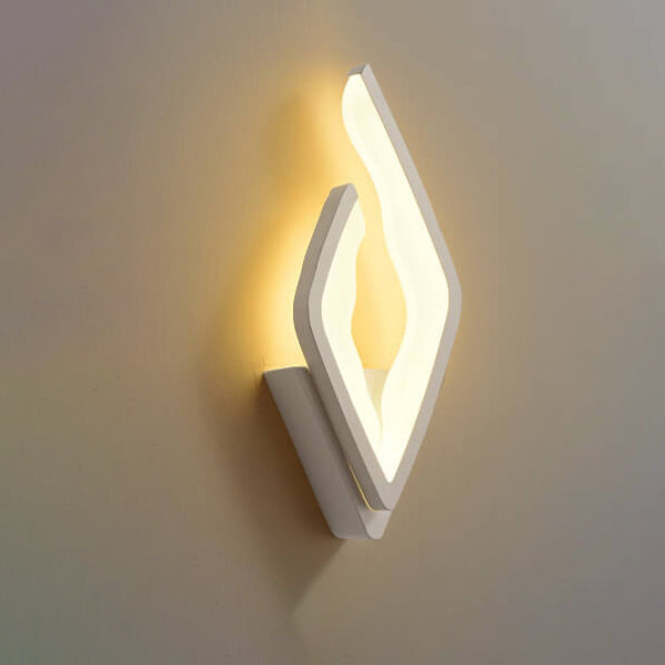 Applique Murale LED Design Flamme Créative en Acrylique Moderne 