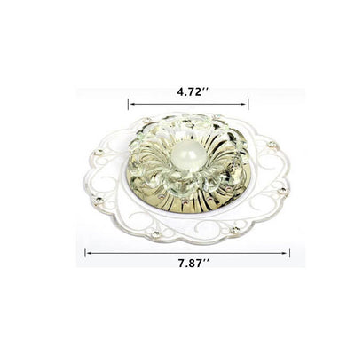 Modern Creative Flower Round LED Flush Mount Ceiling Light