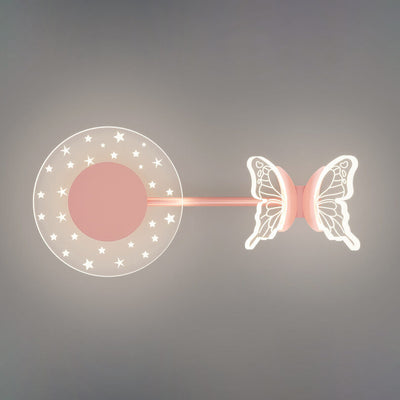 Lámpara de Aplique de Pared LED con Diseño de Mariposa Estrella Moderna Creativa de Acrílico 