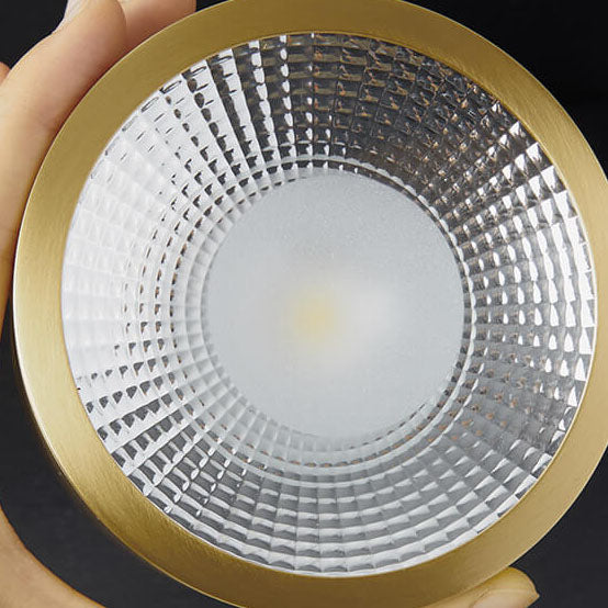 Moderne luxuriöse runde Kupfer-Ultraflach-LED-Deckenleuchte für den Flur 