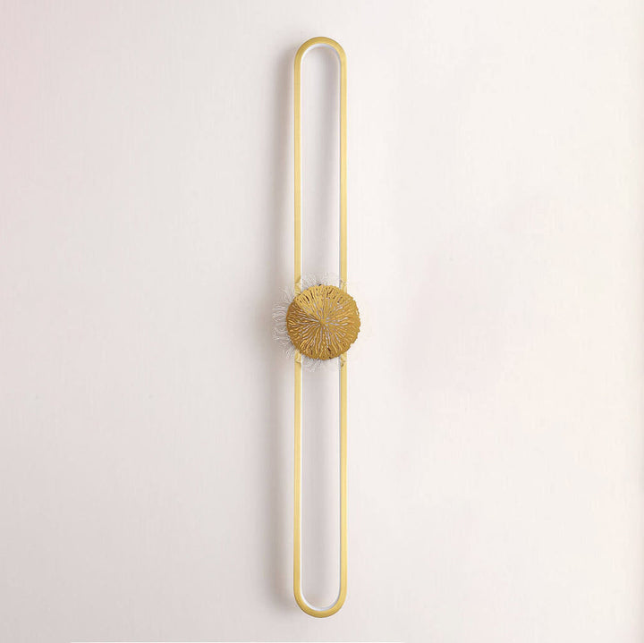Industrial Full Copper Minimalist Creative Ring Design LED Wall Sconce Lamp
