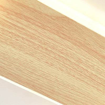 ضوء السقف LED المثبت على السطح بتصميم حلقي هندسي وحبيبات خشبية تقليدية صينية مزيفة لغرفة المعيشة 