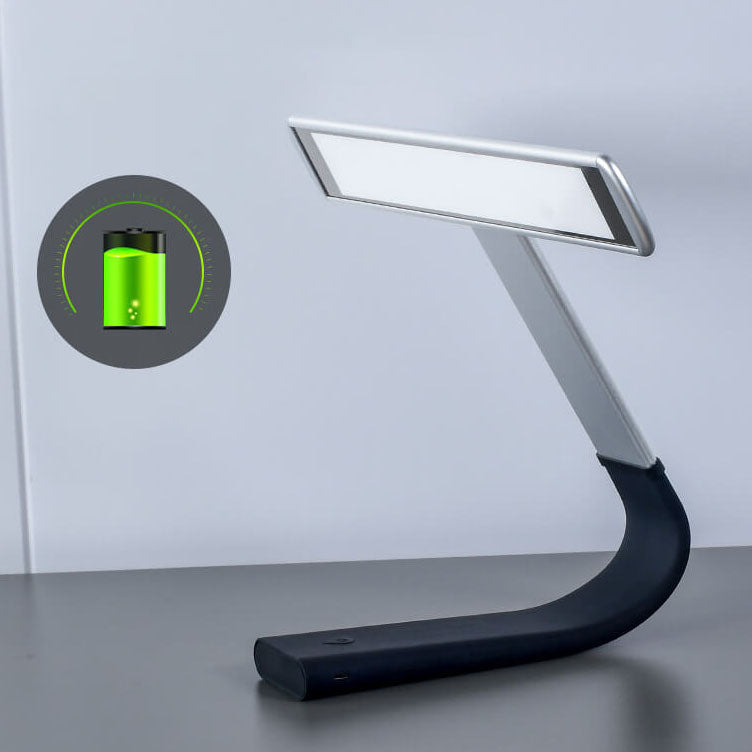 Lámpara de mesa de lectura LED recargable USB de metal plegable moderna para el cuidado de los ojos 
