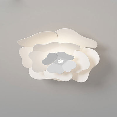 Creative Simple Three-layer Petal Overlap Design LED Flush Mount Light