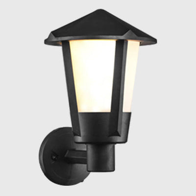 Modern Outdoor Waterproof Geometric Column 1-Light Patio Wall Sconce Lamp