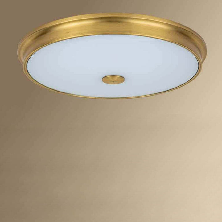Vintage Luxus Runde Glas LED Deckenleuchte 