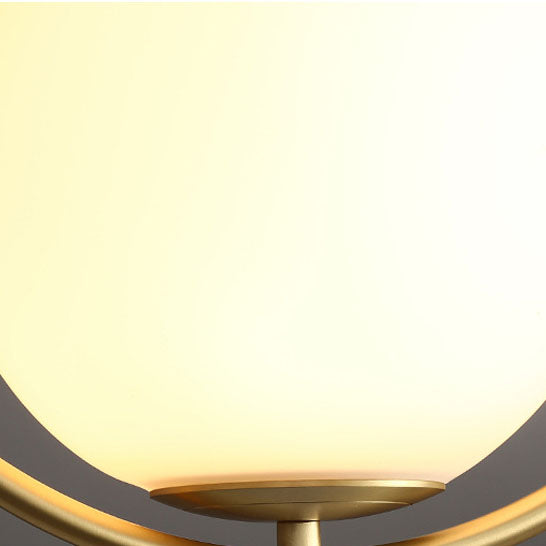 Modern Light Luxury Minimalist Oval Glass Orb 1/2-Light Pendant Light