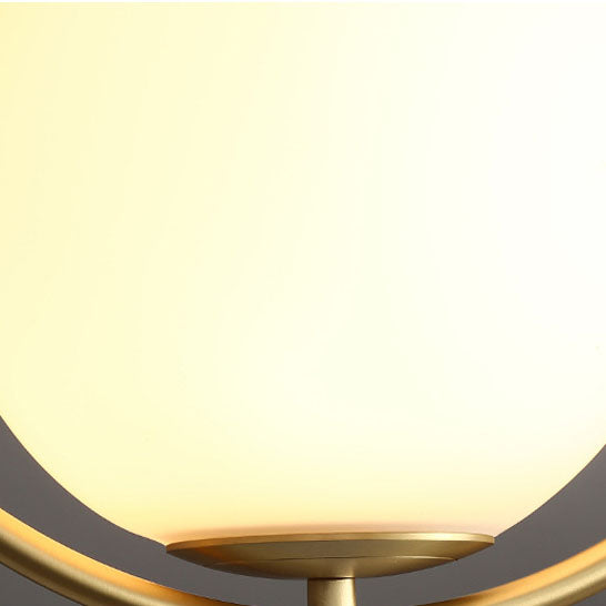 Modern Light Luxury Minimalist Oval Glass Orb 1/2-Light Pendelleuchte 