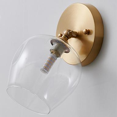 Nordic Creative Glass Magic Bean 1-Light Wall Sconce Lamp