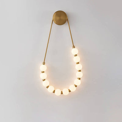 Modern Minimalist Necklace Magic Bean LED Wall Sconce Lamp