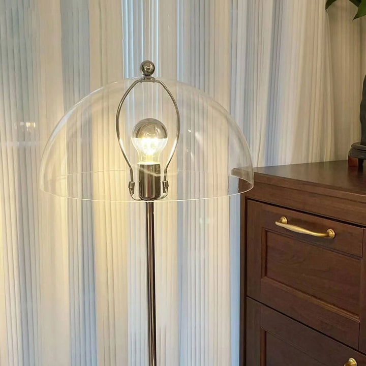 Lámpara de pie de 1 luz con diseño de hongo acrílico retro creativo 