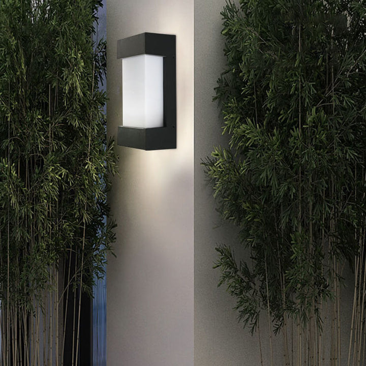 Lámpara de Aplique de Pared LED Impermeable para Exteriores de Acrílico Cuadrado Simple y Moderno 