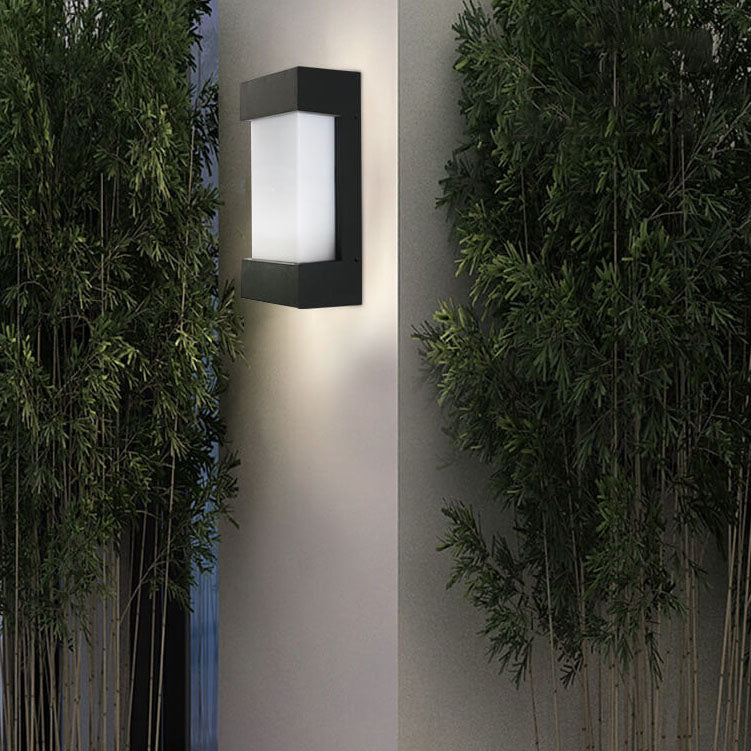 Applique murale LED étanche moderne simple carrée en acrylique pour l&