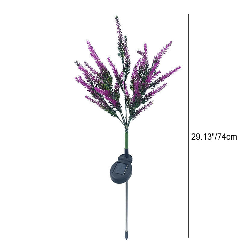 Simulation de jardin moderne solaire en forme de fleur LED prise de terre lampe d&