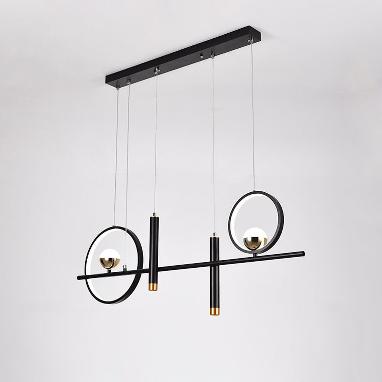 Modern Minimalist Creative Circle Line Combination Design LED Island Light Chandelier