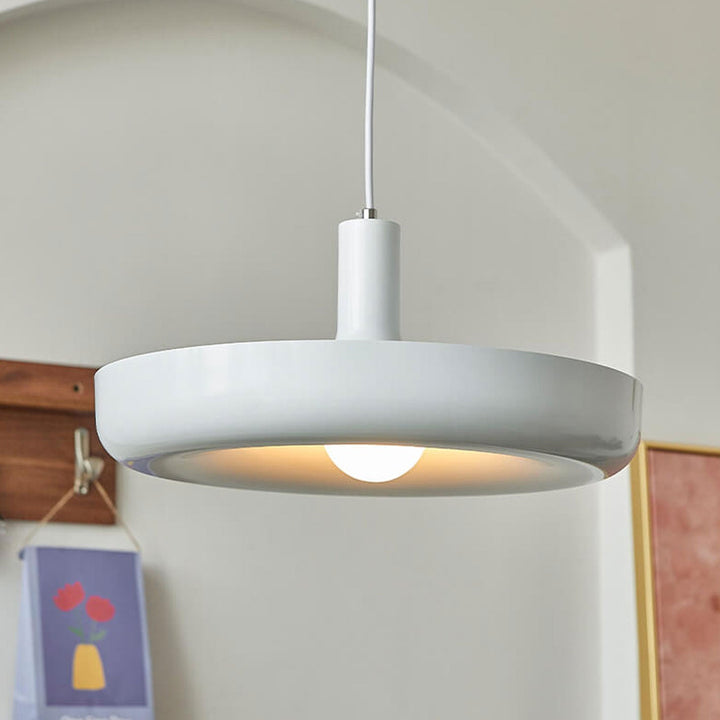 Nordischer minimalistischer UFO-Metallscheiben 1-Licht-Pendelleuchte 