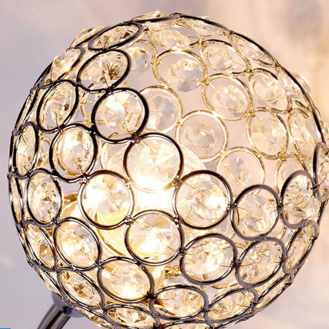 Lámpara de Aplique de Pared Romántica de Cristal Europeo Moderno de 1 Luz 