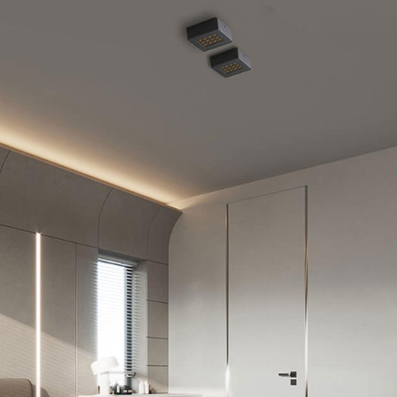 Minimalist Square Spotlight Downlight LED Flush Mount Ceiling Light