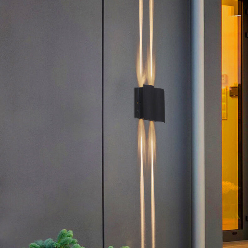 Nordisches minimalistisches Bogenquadrat LED Outdoor wasserdichte LED Wandleuchte 