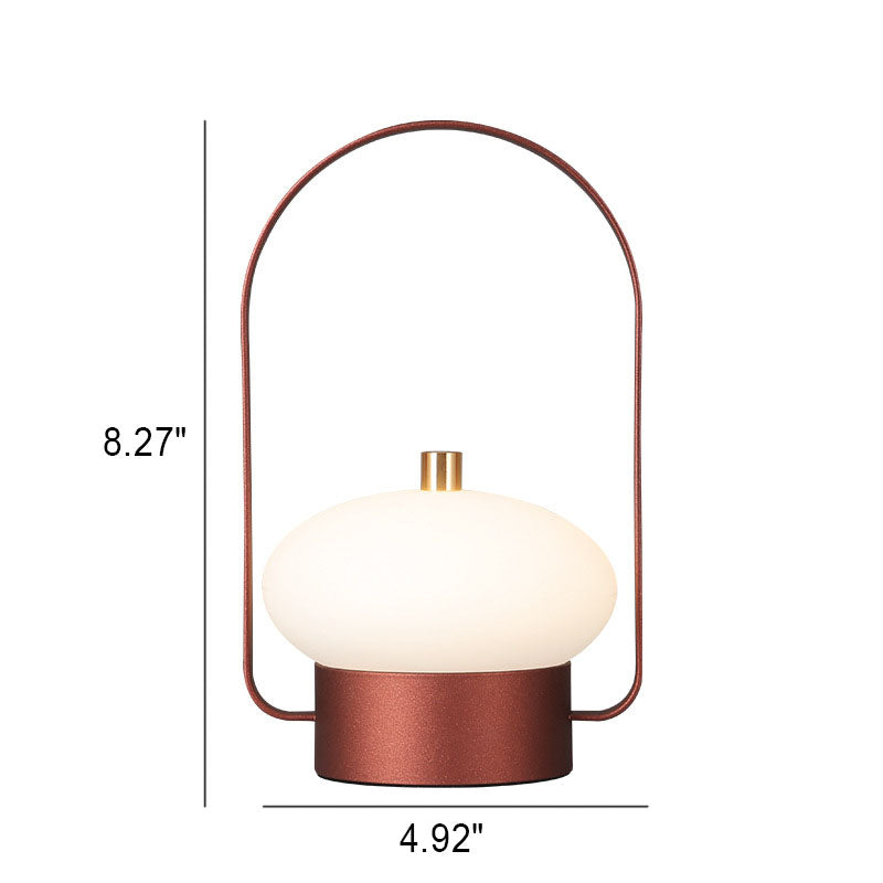 Minimalistische tragbare Nachtlicht-wiederaufladbare LED-Tischlampe für den Außenbereich