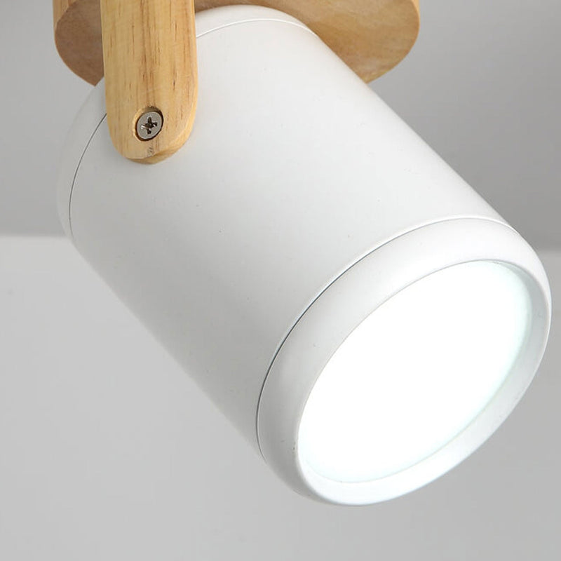 Nordic  Minimalist Track Spotlight 1/3 Light Flush Mount Light