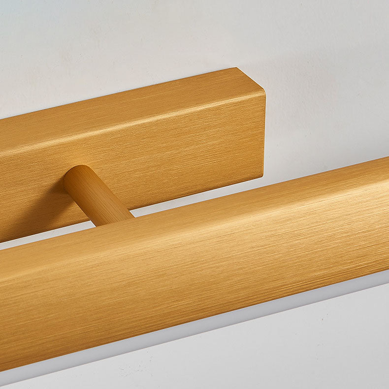 Modern Minimalist Aluminum Rectangular Strip LED Vanity Light Mirror Front Wall Sconce Lamp For Bathroom