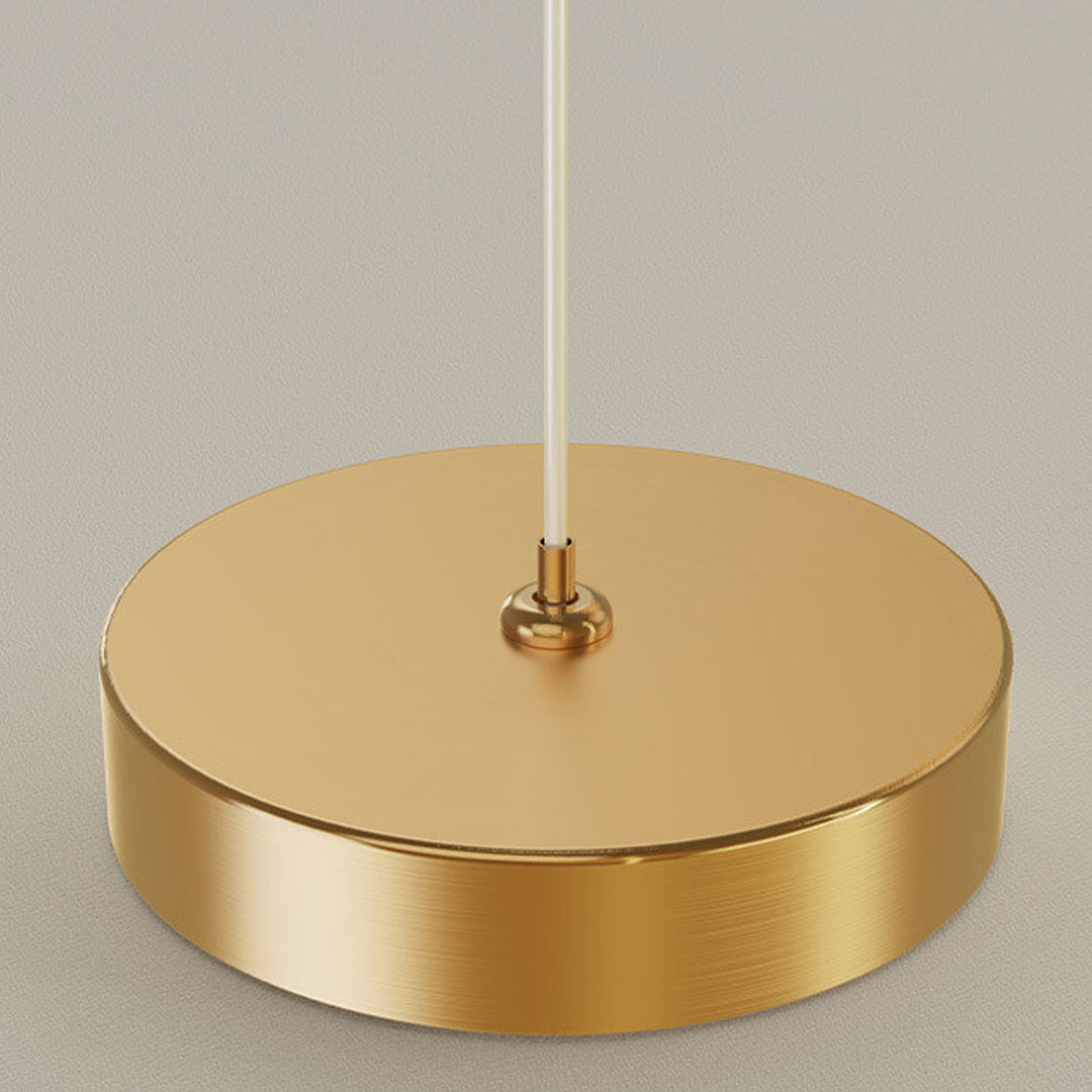 Lámpara colgante LED de 1 luz de cobre minimalista moderna 