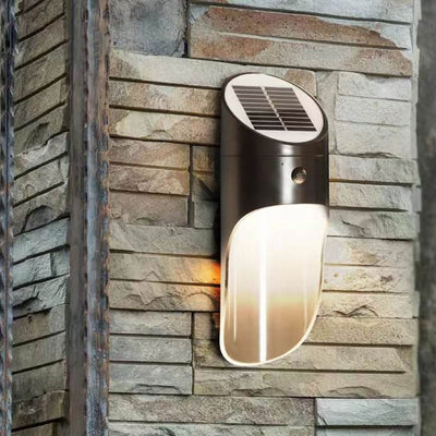 Solar LED Creative Sensor Outdoor Waterproof Wall Sconce Lamp