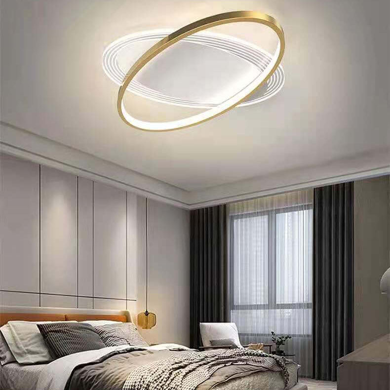 Nordic Minimalist Oval Circle LED Flush Mount Ceiling Light