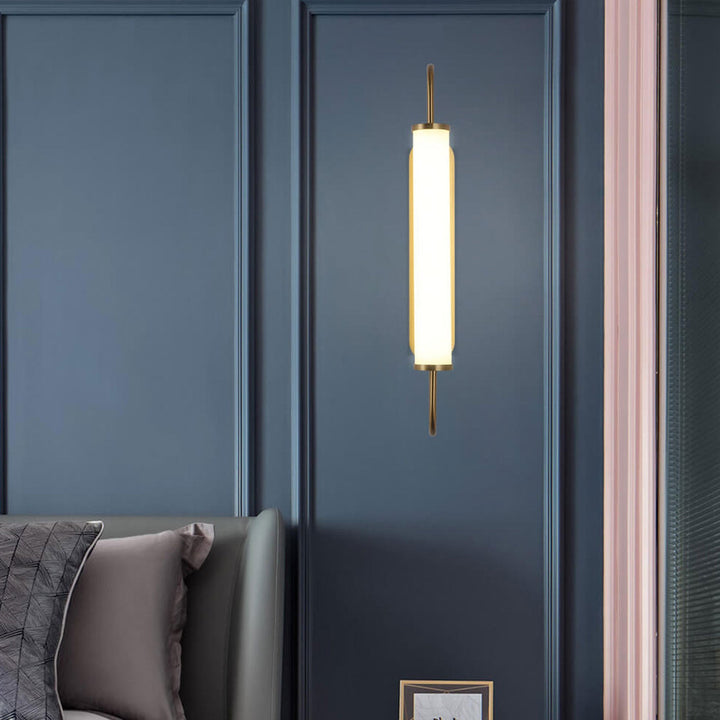 Lámpara Aplique de Pared LED de Brazo Curvado Columna de Lujo Ligero Moderno 
