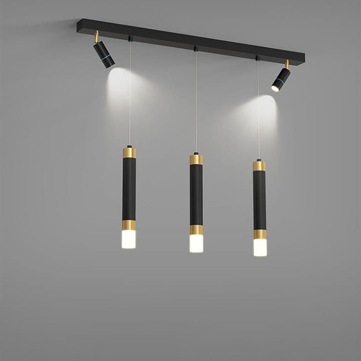 Spot LED en acrylique avec matériel moderne de luxe léger, suspension pour îlot 