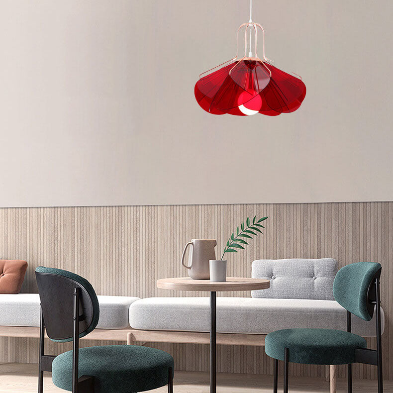 Modern Rose Petal  1-Light LED Pendant Light