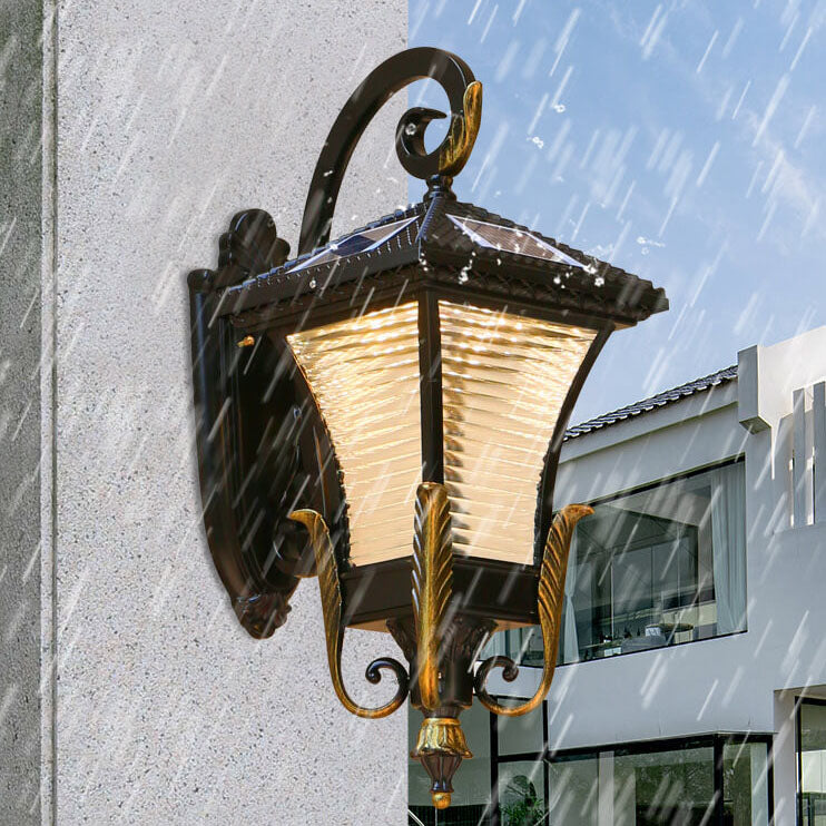 Wasserdichte 1-Licht-Wandleuchte im europäischen Stil aus Aluminium für den Außenbereich 