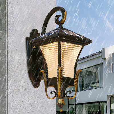 European-style Retro Aluminum Waterproof Outdoor 1-Light Wall Sconce Lamp