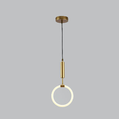 Modern Circle Ring 1-Light LED Pendant Light