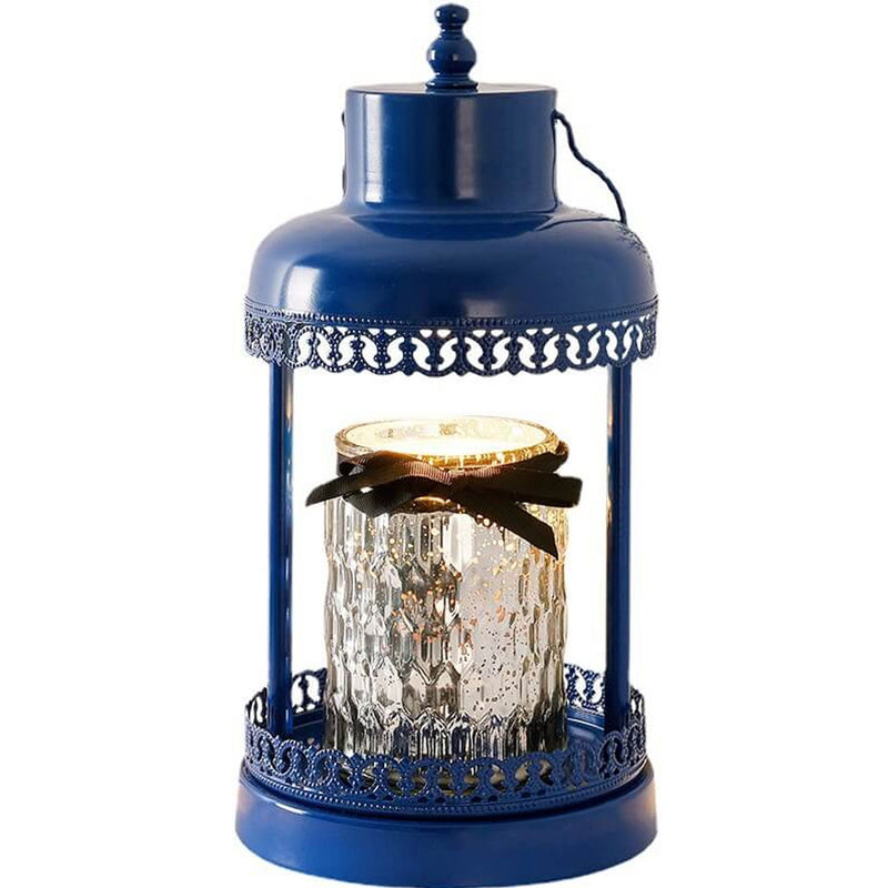Retro Light Luxury Metal Lantern  Bottle Melting Wax Table Lamp