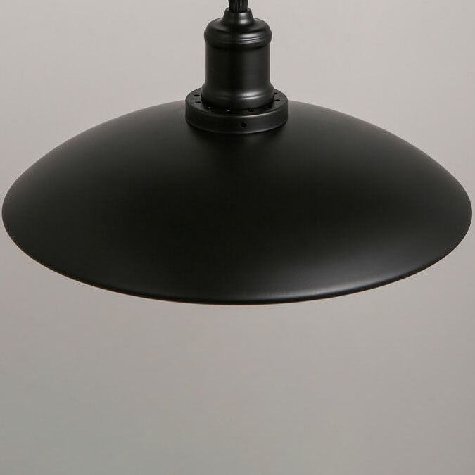 Tapa de Olla de Hierro Vintage Industrial Lámpara Colgante de Loft de 1 Luz 
