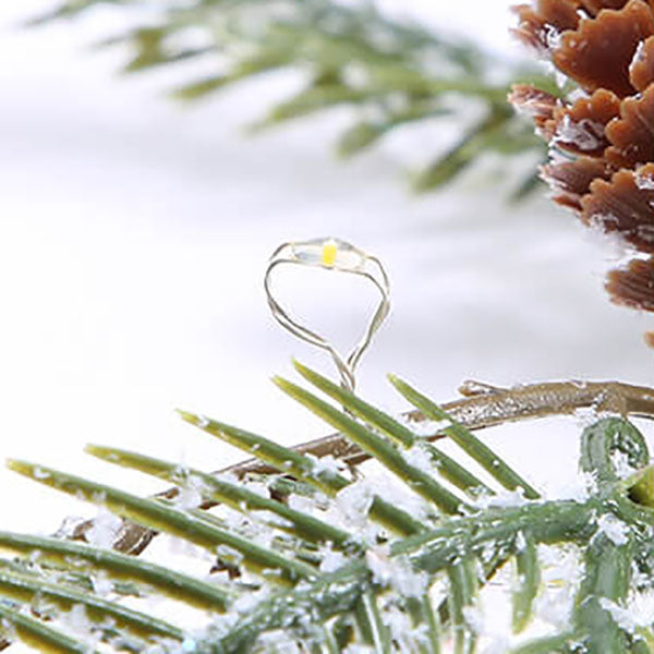 Weihnachten Tannennadel Tannenzapfen LED dekorative Lichterketten 