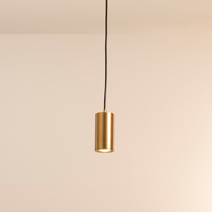 Modern Minimalist Column Iron Mini 1-Light Pendant Light For Living Room
